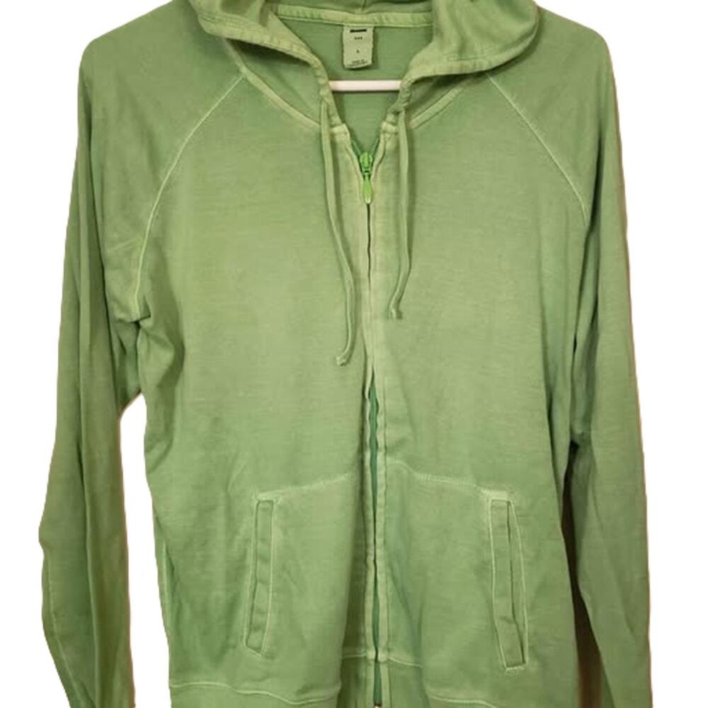 VTG 🍀 2006 Gap Spring Green Full Zip Hoodie Jacket - Size L Large - Picture 6 of 14